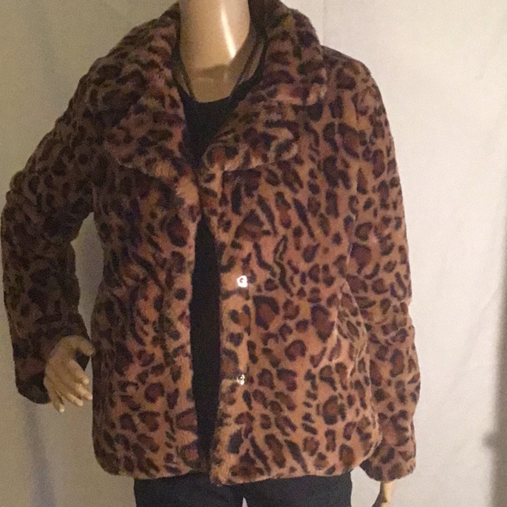 JOUJOU WOMENS SZ M ANIMALS PRINT  JACKET
